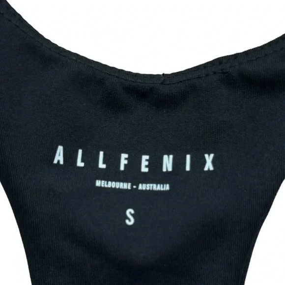 ALLFENIX | Racerback Sport Bra | Deep Stone Navy Black | Compression | Small - Picture 5 of 8